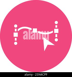 Path point Vector Icon Design Illustration Stock Vector