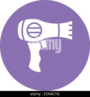 Hair dryer Vector Icon Design Illustration Stock Vector