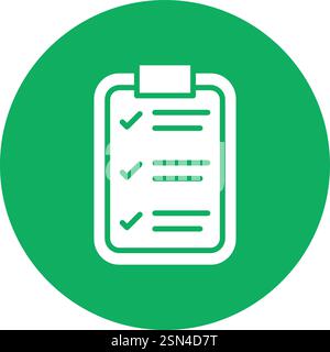 List Vector Icon Design Illustration Stock Vector