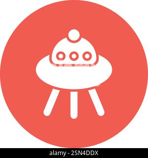 Ufo Vector Icon Design Illustration Stock Vector