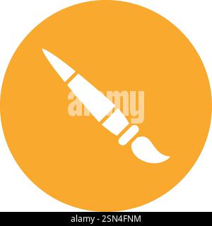 Paint brush Vector Icon Design Illustration Stock Vector