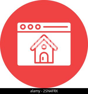 House browser Vector Icon Design Illustration Stock Vector
