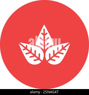 Leaf Vector Icon Design Illustration Stock Vector