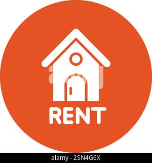 Rent Vector Icon Design Illustration Stock Vector