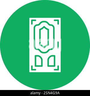 Door Vector Icon Design Illustration Stock Vector