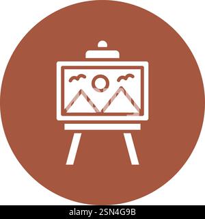 Painting Vector Icon Design Illustration Stock Vector