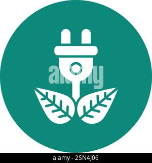 Power plug Vector Icon Design Illustration Stock Vector