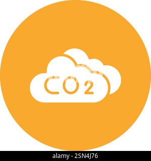 Co2 cloud Vector Icon Design Illustration Stock Vector