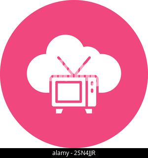 Tv Vector Icon Design Illustration Stock Vector