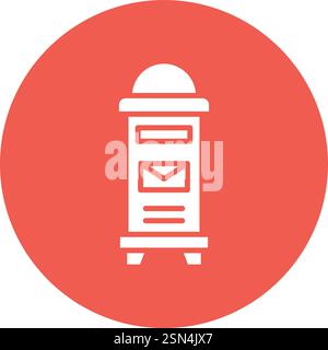 Mailbox Vector Icon Design Illustration Stock Vector