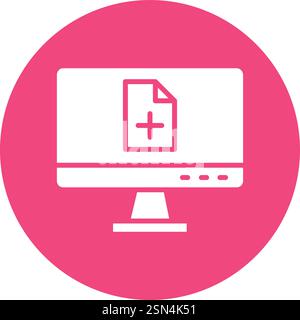 New file Vector Icon Design Illustration Stock Vector