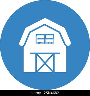Barn Vector Icon Design Illustration Stock Vector
