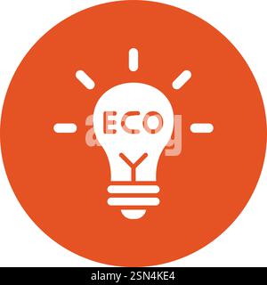 Eco light Vector Icon Design Illustration Stock Vector