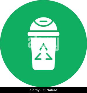 Recycle bin Vector Icon Design Illustration Stock Vector