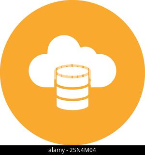 Cloud data Vector Icon Design Illustration Stock Vector