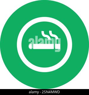 smoking area Vector Icon Design Illustration Stock Vector