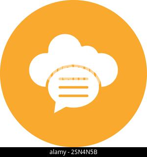 Chat bubble Vector Icon Design Illustration Stock Vector
