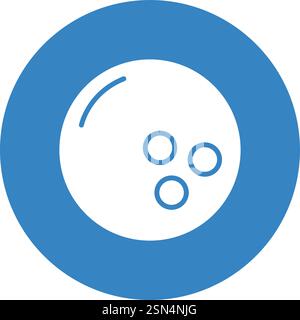 Bowling ball Vector Icon Design Illustration Stock Vector