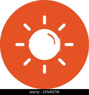 Sun Vector Icon Design Illustration Stock Vector