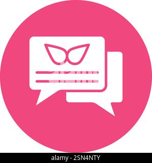 Chat Vector Icon Design Illustration Stock Vector