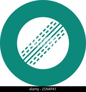Cricket ball Vector Icon Design Illustration Stock Vector