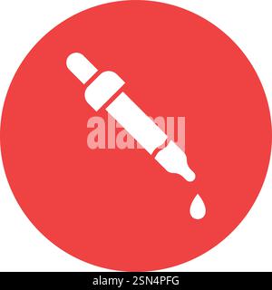Pipette Vector Icon Design Illustration Stock Vector