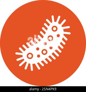 Bacteria Vector Icon Design Illustration Stock Vector