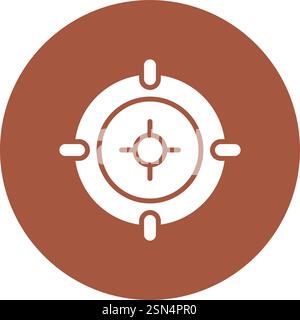 Aim Vector Icon Design Illustration Stock Vector