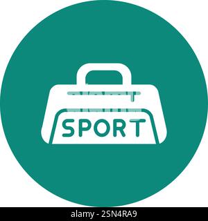 Sport bag Vector Icon Design Illustration Stock Vector