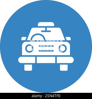 Taxi Vector Icon Design Illustration Stock Vector