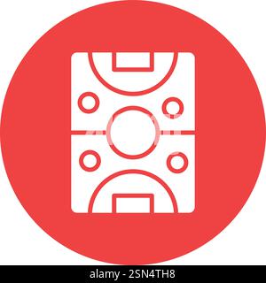 Air hockey Vector Icon Design Illustration Stock Vector