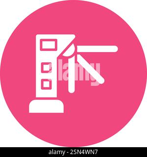 Turnstiles Vector Icon Design Illustration Stock Vector