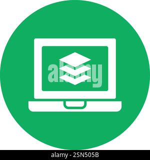 Layers Vector Icon Design Illustration Stock Vector