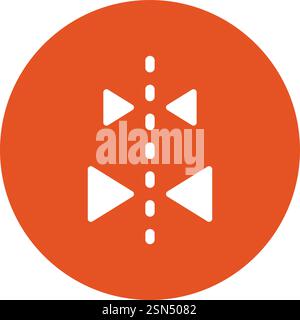 Mirror image Vector Icon Design Illustration Stock Vector