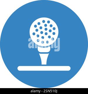 Golf ball Vector Icon Design Illustration Stock Vector