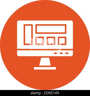 Layout Vector Icon Design Illustration Stock Vector