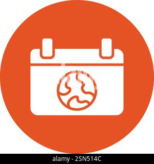 Earth day Vector Icon Design Illustration Stock Vector