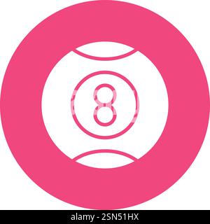 Pool ball Vector Icon Design Illustration Stock Vector