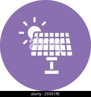 Solar panel Vector Icon Design Illustration Stock Vector