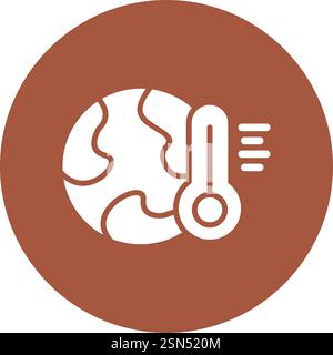 Global warming Vector Icon Design Illustration Stock Vector