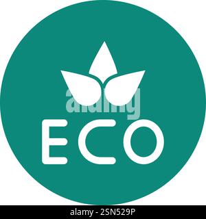 Eco Vector Icon Design Illustration Stock Vector