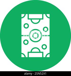 Soccer field Vector Icon Design Illustration Stock Vector