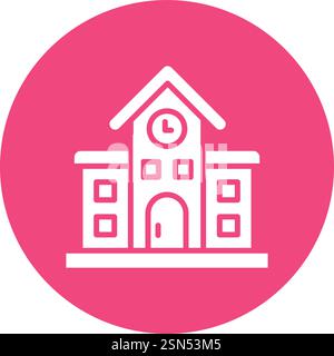 Railway station Vector Icon Design Illustration Stock Vector
