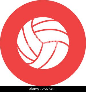 Volleyball Vector Icon Design Illustration Stock Vector
