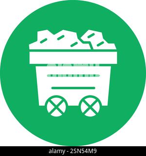 Mine Vector Icon Design Illustration Stock Vector