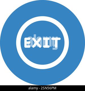 Exit Vector Icon Design Illustration Stock Vector