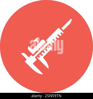 Caliper Vector Icon Design Illustration Stock Vector