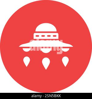 Ufo Vector Icon Design Illustration Stock Vector