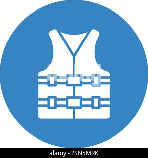 Life vest Vector Icon Design Illustration Stock Vector