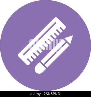 Ruler Vector Icon Design Illustration Stock Vector